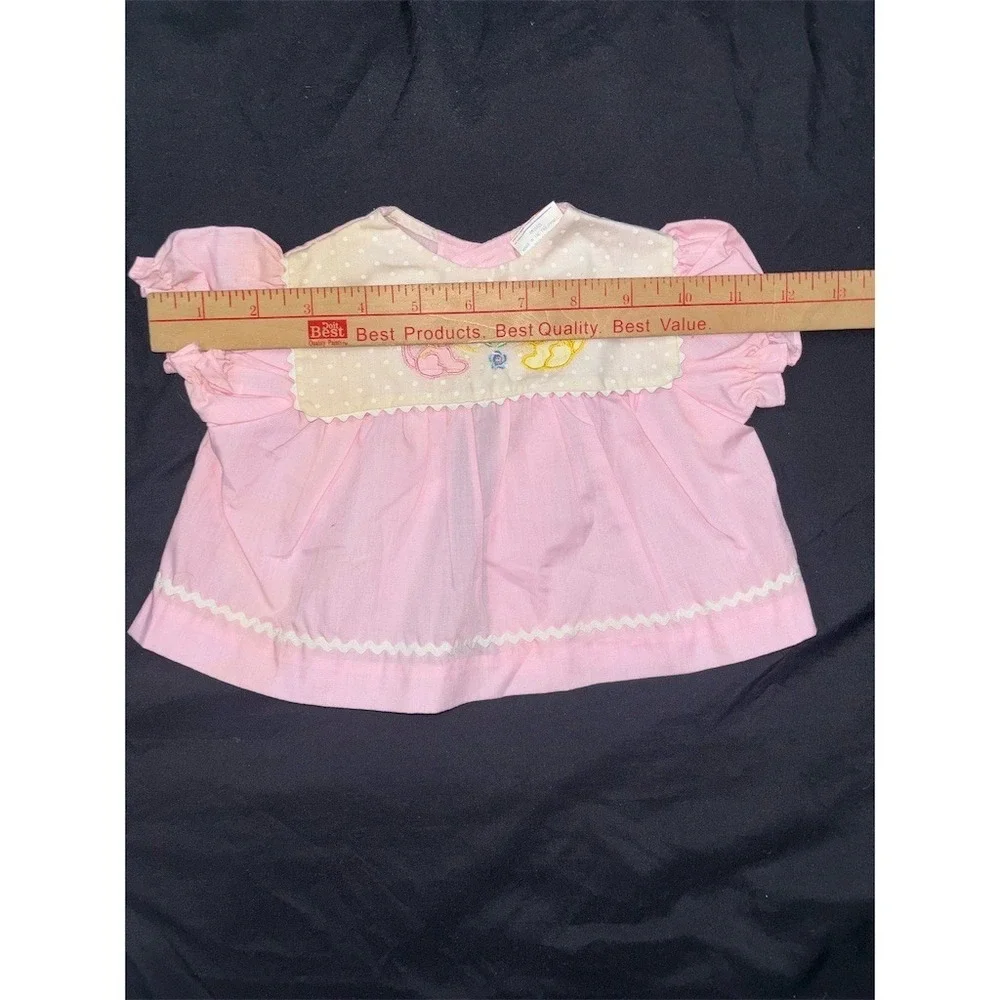 Carriage Boutique Cradle Togs Cats Baby Girls Pink Dress Top‎ Bloomers 60's 70's